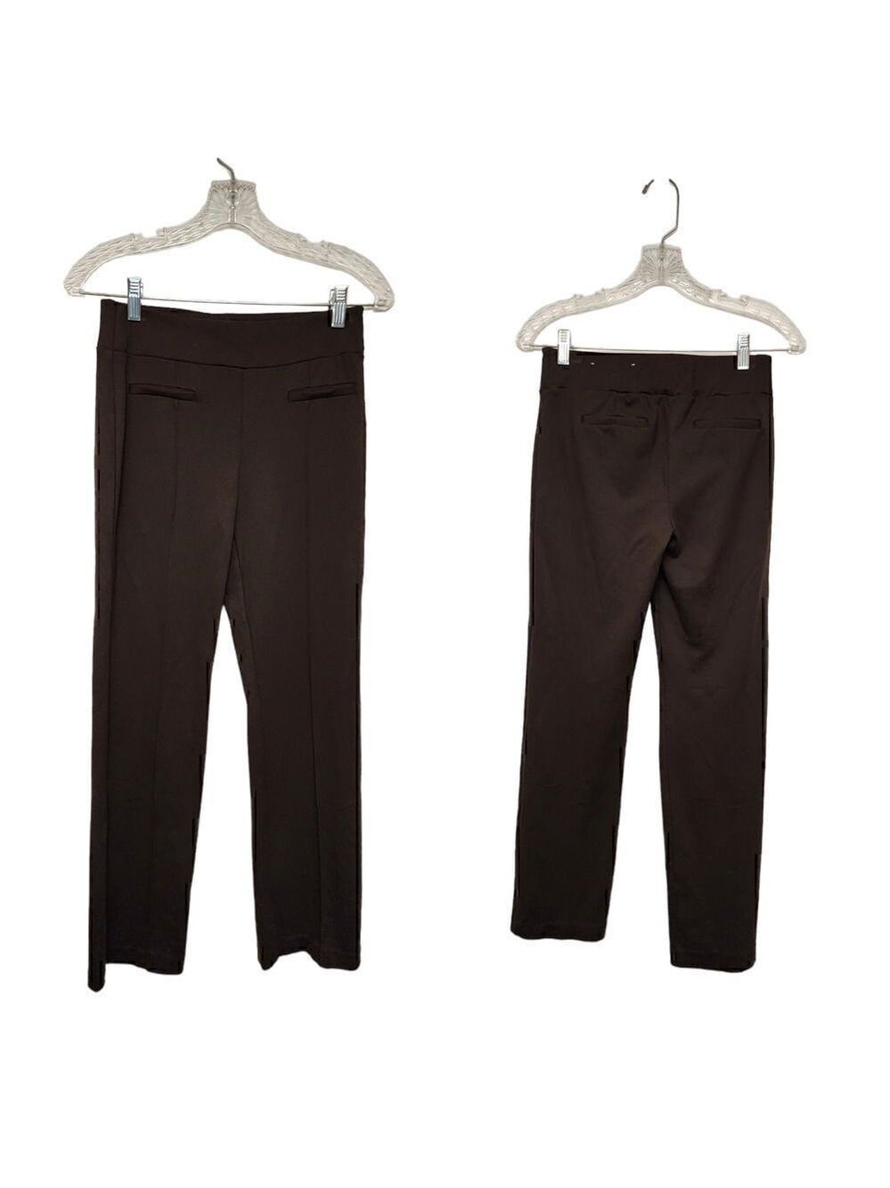 Cato Classic Brown Pull On Stretch Straight-Leg Pants Size XSP